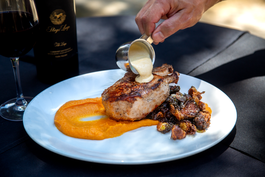 The Gruene Door plated entree professional food photography