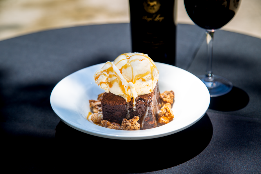 The Gruene Door dessert menu item food photography