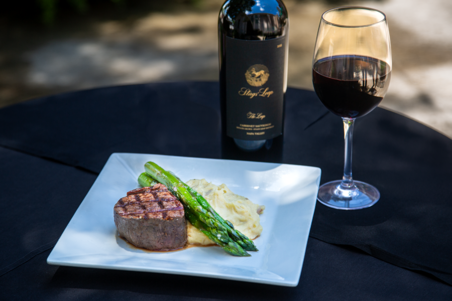 The Gruene Door signature dish restaurant menu photo of the 7oz beef tenderlion filet